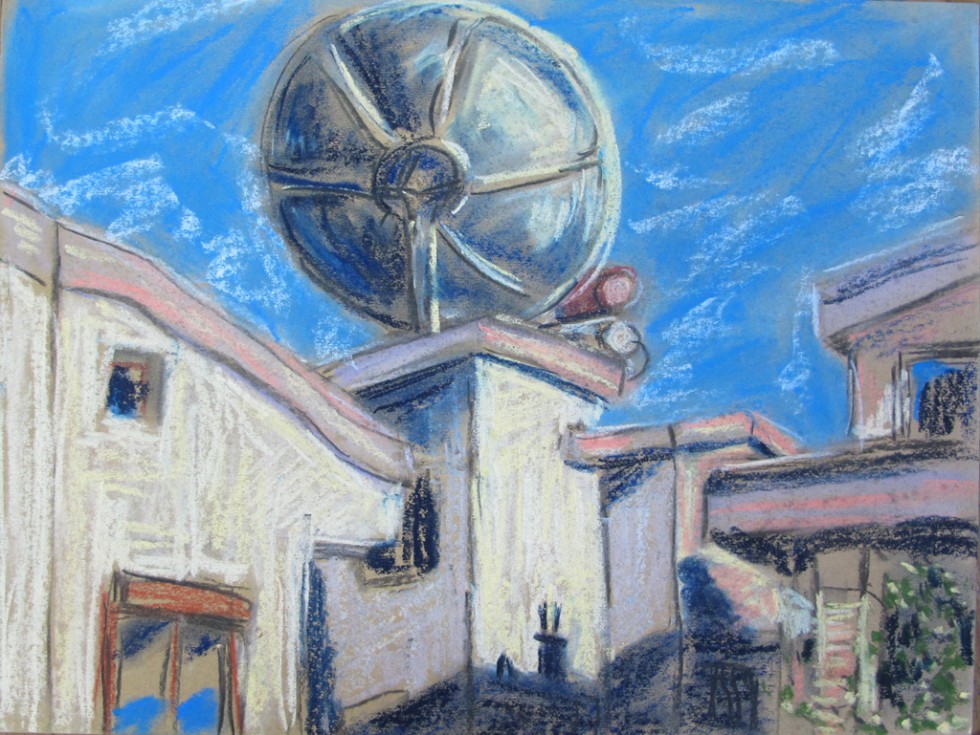 "Im Garten 8" 30x40 cm Pastell auf Papier 2014