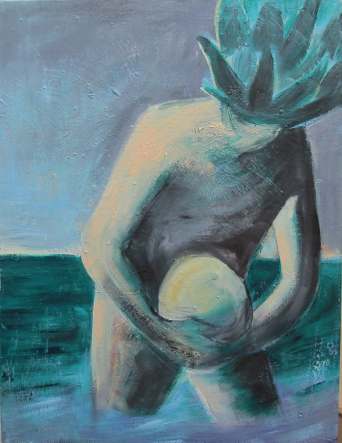 "Fundstueck" 80x60 cm Öl auf Leinwand 2015